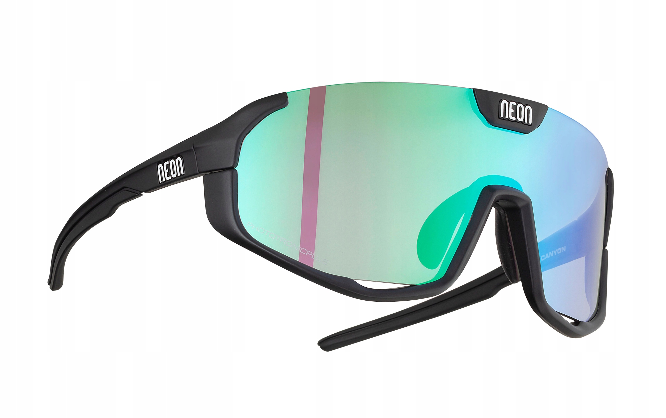 Cyklistické Brýle Neon Canyon Mirror Blue Cat 3 Black