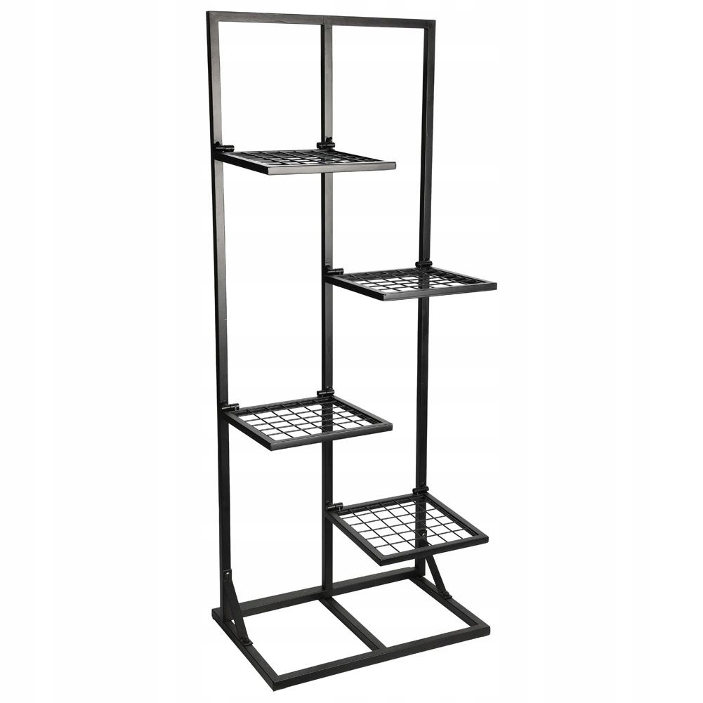 Květinový stojan na květiny 4-úrovňová Kaskáda Kovový Loft Vilde 102 cm