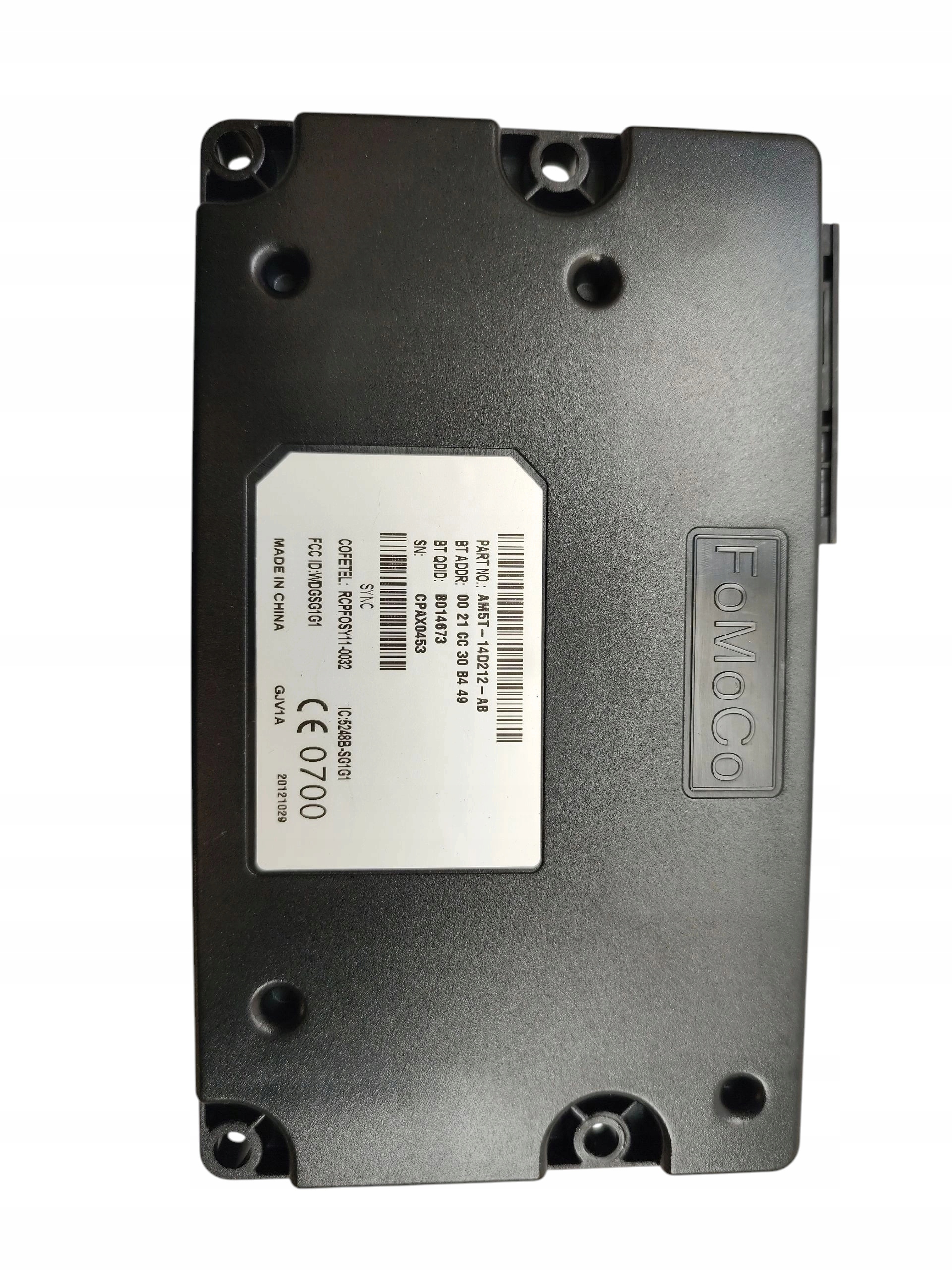 module control unit BLUETOOTH FORD C-MAX MK2 FOCUS MK3 AM5T-14D212-AB