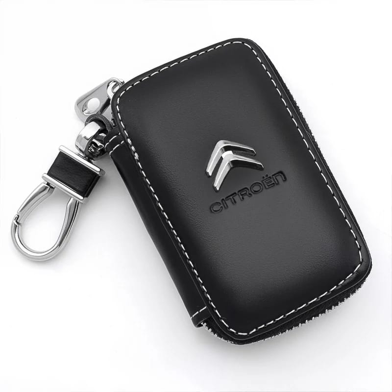 

Piękne Etui brelok na kluczyki Citroen chrom Skóra