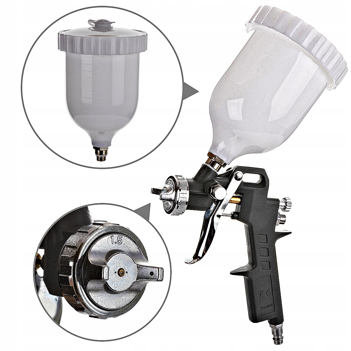 Akcesoria pneumatyczne do kompresora 5 elementów Kod producenta GMPXY5000A2H