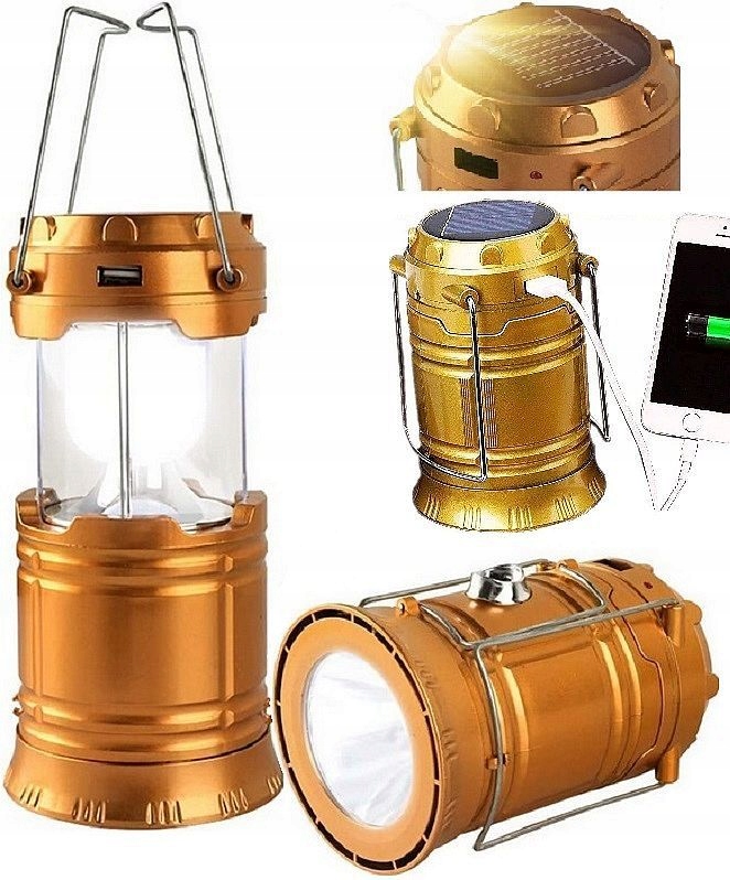 

Lampa Turystyczna Duża Solarna Szperacz Powerbank
