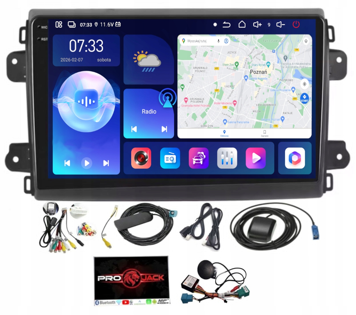 Autorádio Gps Android Bt Fiat Ducato 2020-2023 Carplay Wifi Usb 6GB 128GB Sim