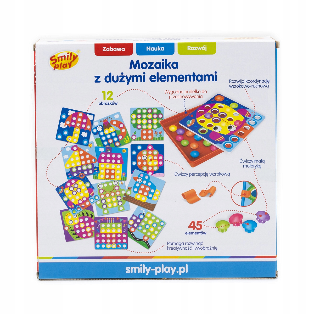Smily Play Układanka guzikowa guzikowy trening mozaika Certyfikaty, opinie, atesty CE