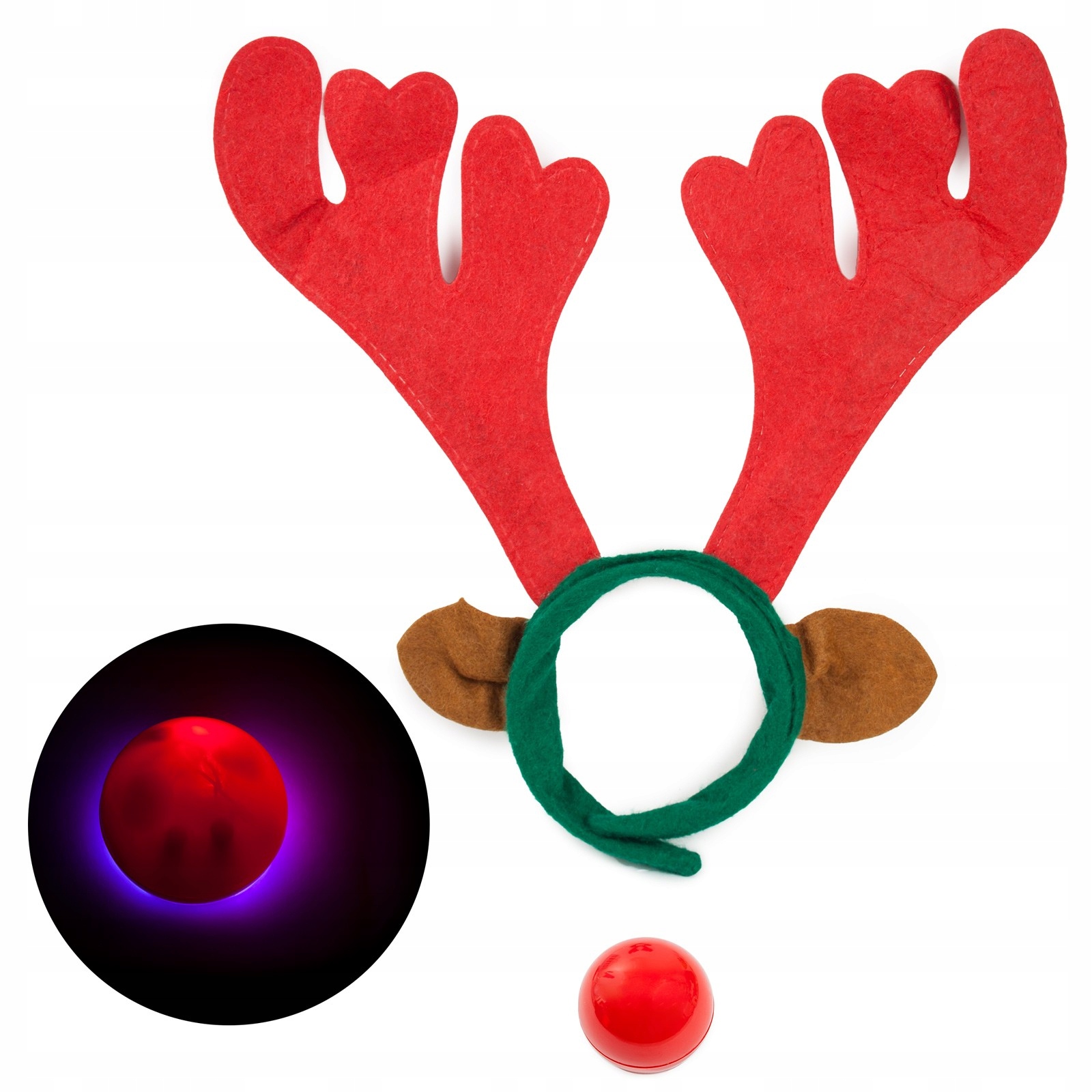 

Rogi Renifera Renifer Rudolf Opaska Jeleń Nos