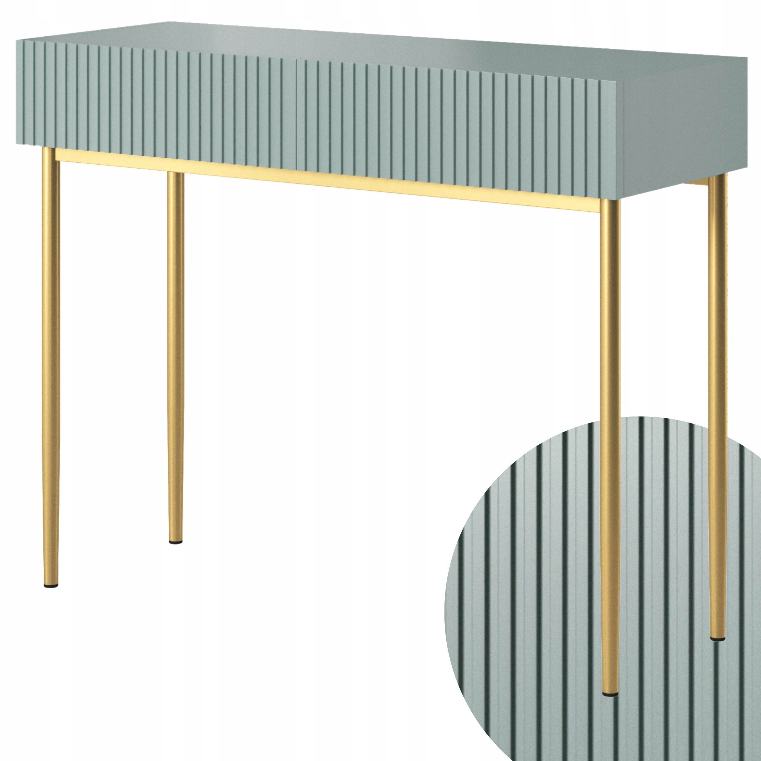 TOALETKA DO MAKIJAŻU KONSOLA na biżuterię szuflady NOWOCZESNA GLAMOUR 100CM