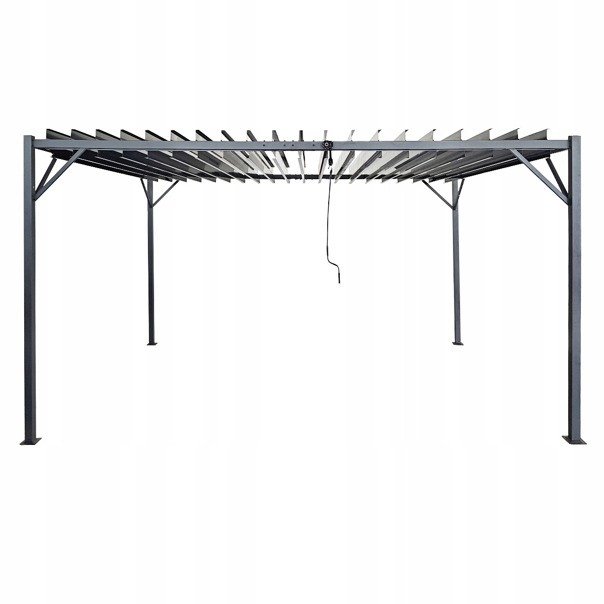 Zahradní pergola 3x4x2,2 m, kovový pavilon pro zahradu, terasové zastřešení