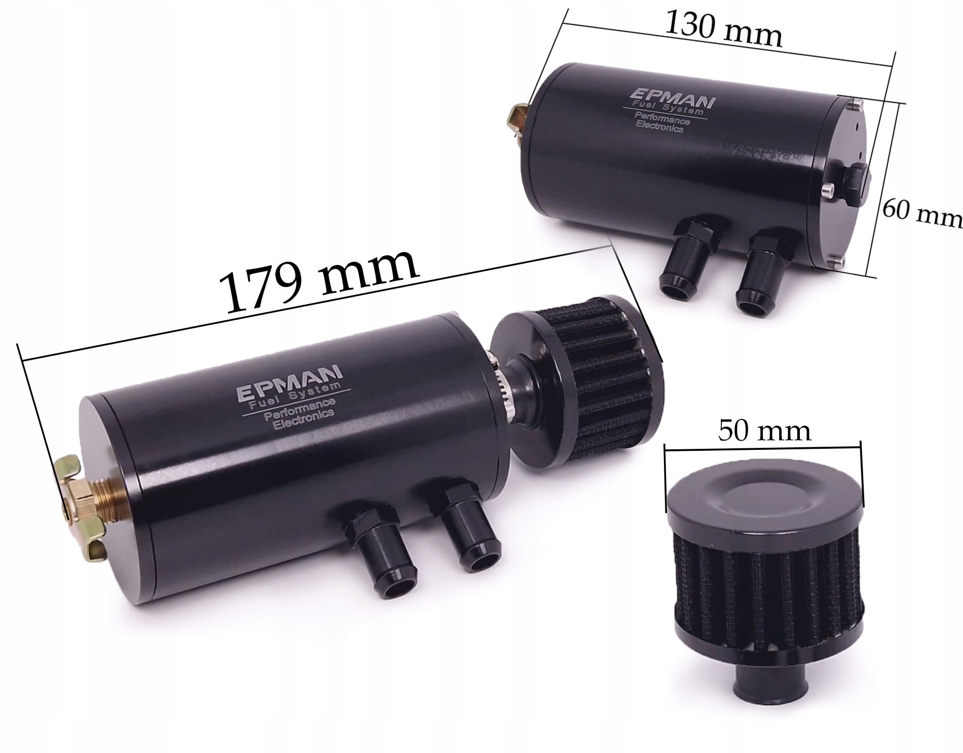 OIL CATCH TANK SEPARATOR OLEJU Z FILTREM 10 12 15 Wersja Europejska