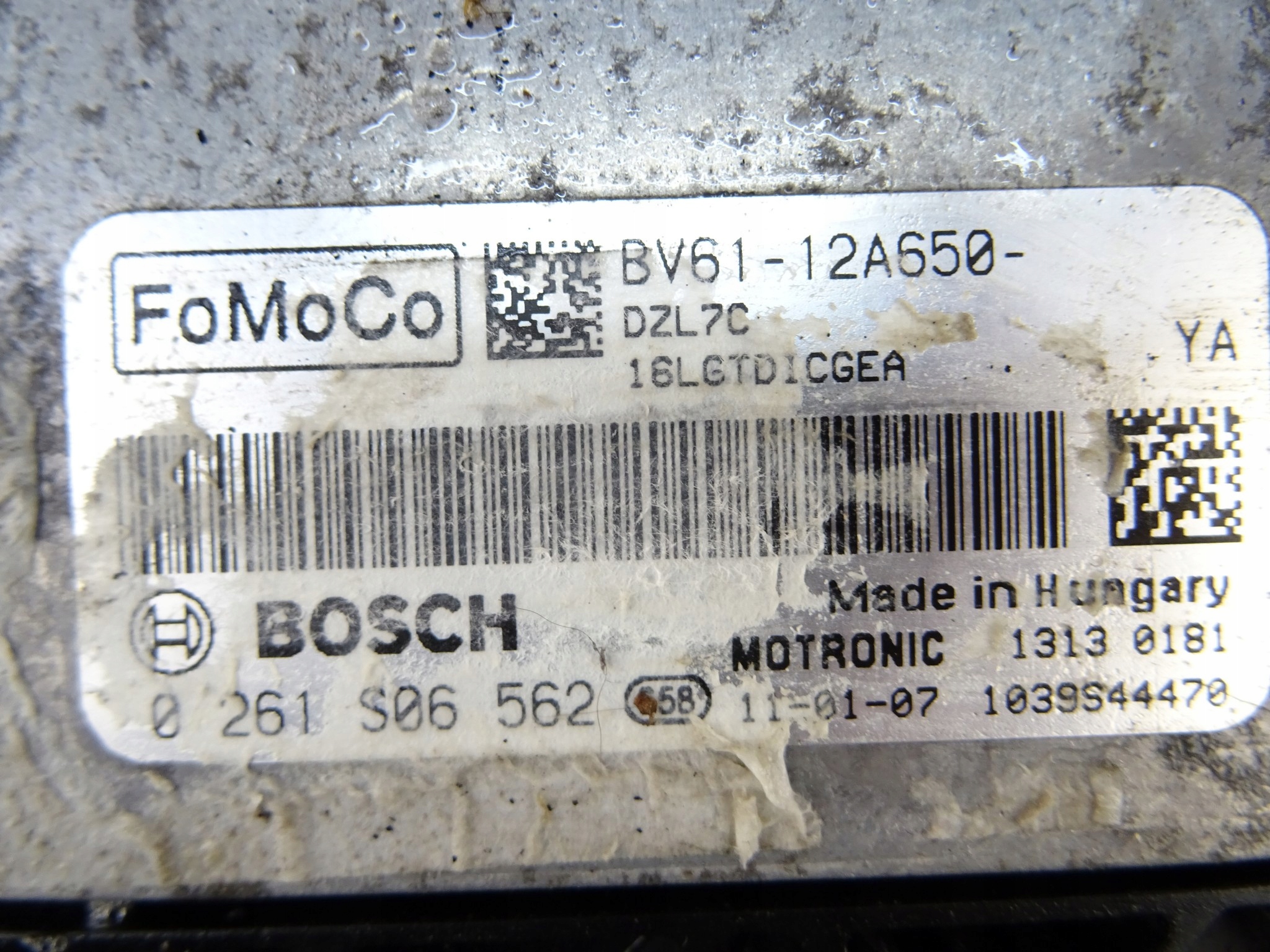 FORD C-MAX MK2 Computer DES MOTORS 0261S06562 1.6