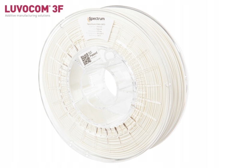 Filament Spectrum PA6 GK10 1.75 mm Nat 0.75 kg