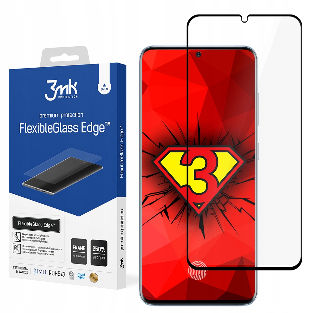 

Do Galaxy S20 Plus - Szkło hybrydowe 3mk Fg Edge