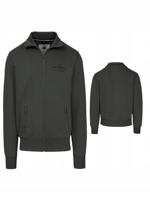Pitbull West Coast Pánská Rozepínací Mikina Sampson Šedozelená XL
