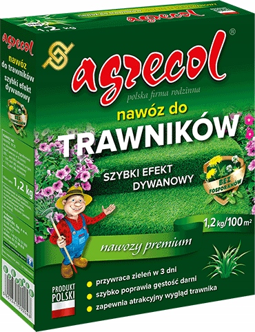 

Nawóz do trawników efekt dywanowy 1,2 kg Agrecol