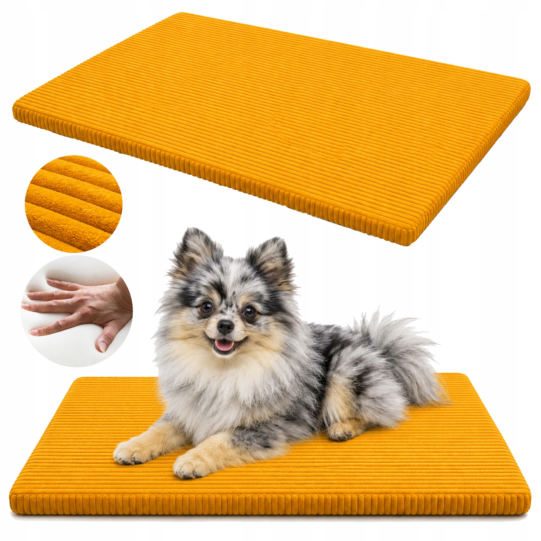 Pelíšek pro psa 70x50 cm Matrace Protiskluzová sametová
