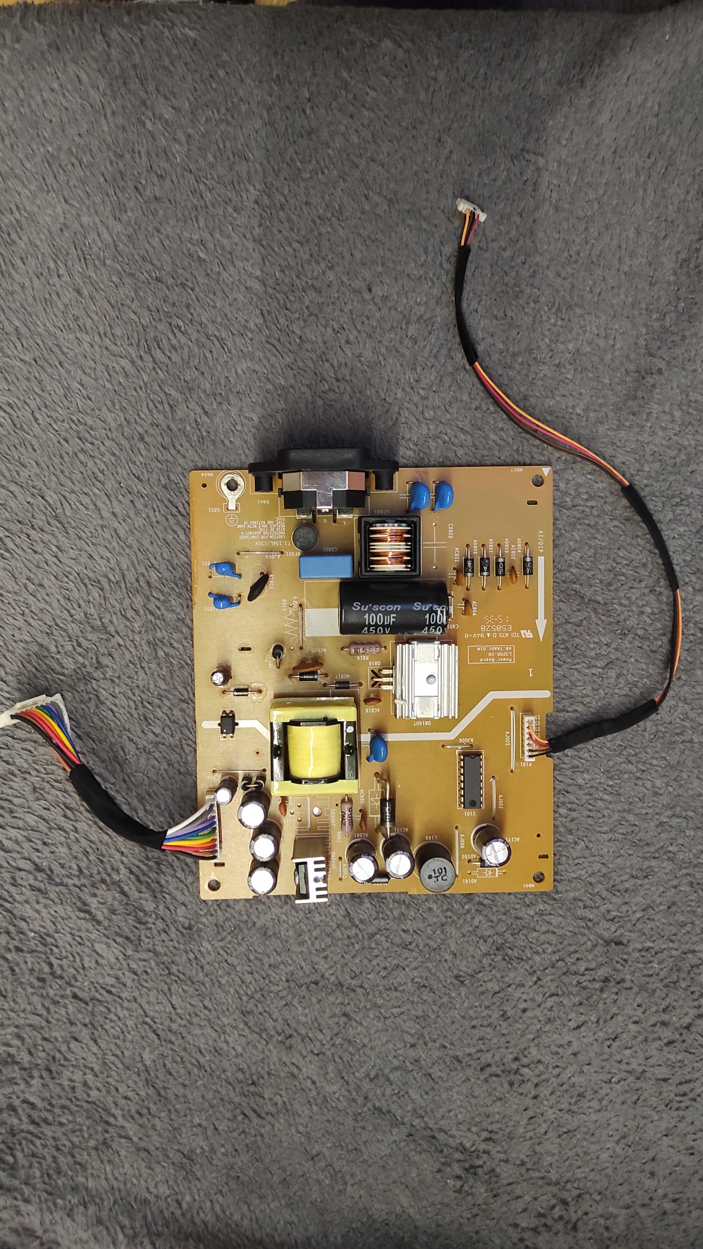 Плата модуля питания монитора Dell U2417h L5234-1