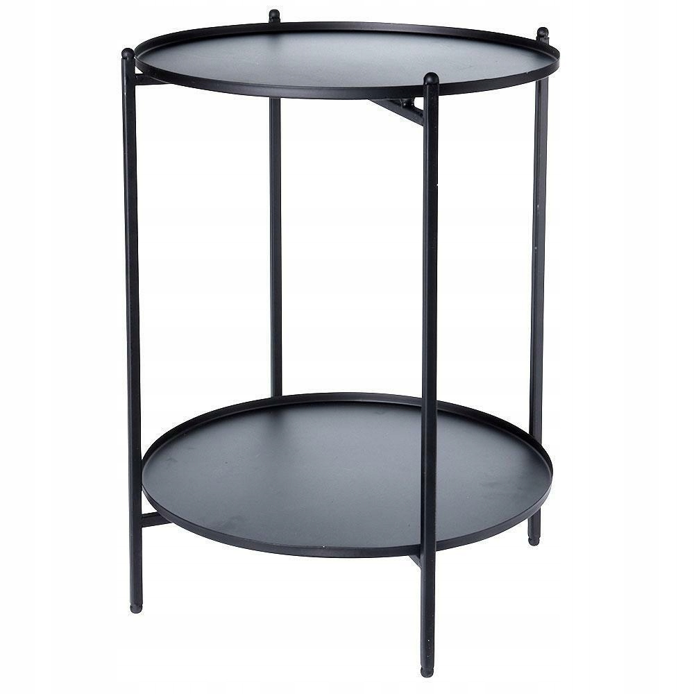 

Stolik Kawowy do salonu Czarny Ława Loft 50x35 cm