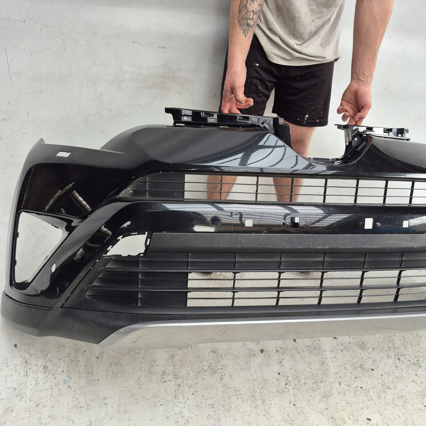 TOYOTA RAV4 IV 4 LIFT 15-19 bumper front front washer PDC