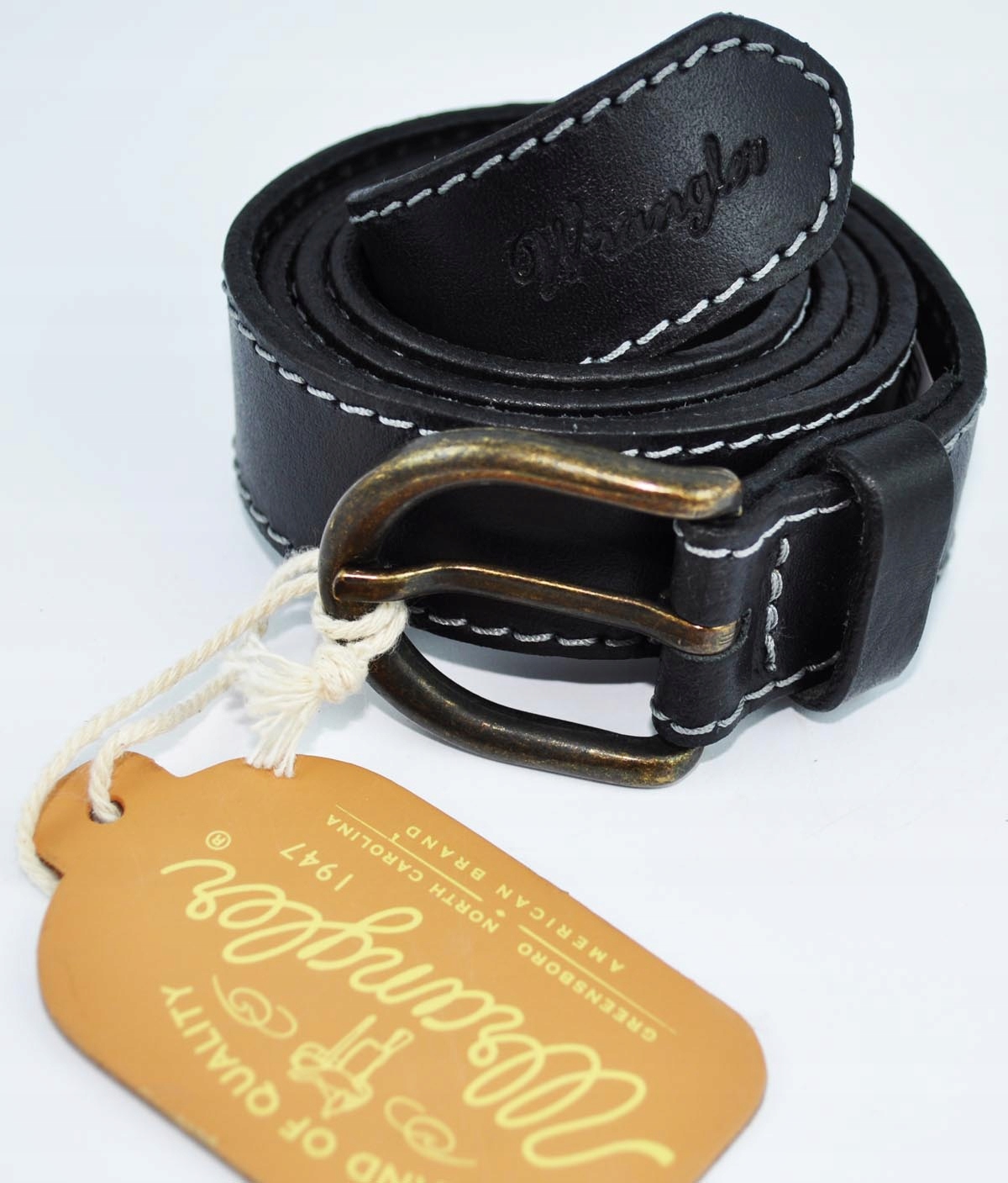 

Wrangler pasek skórzany Basic Stitched Belt 80