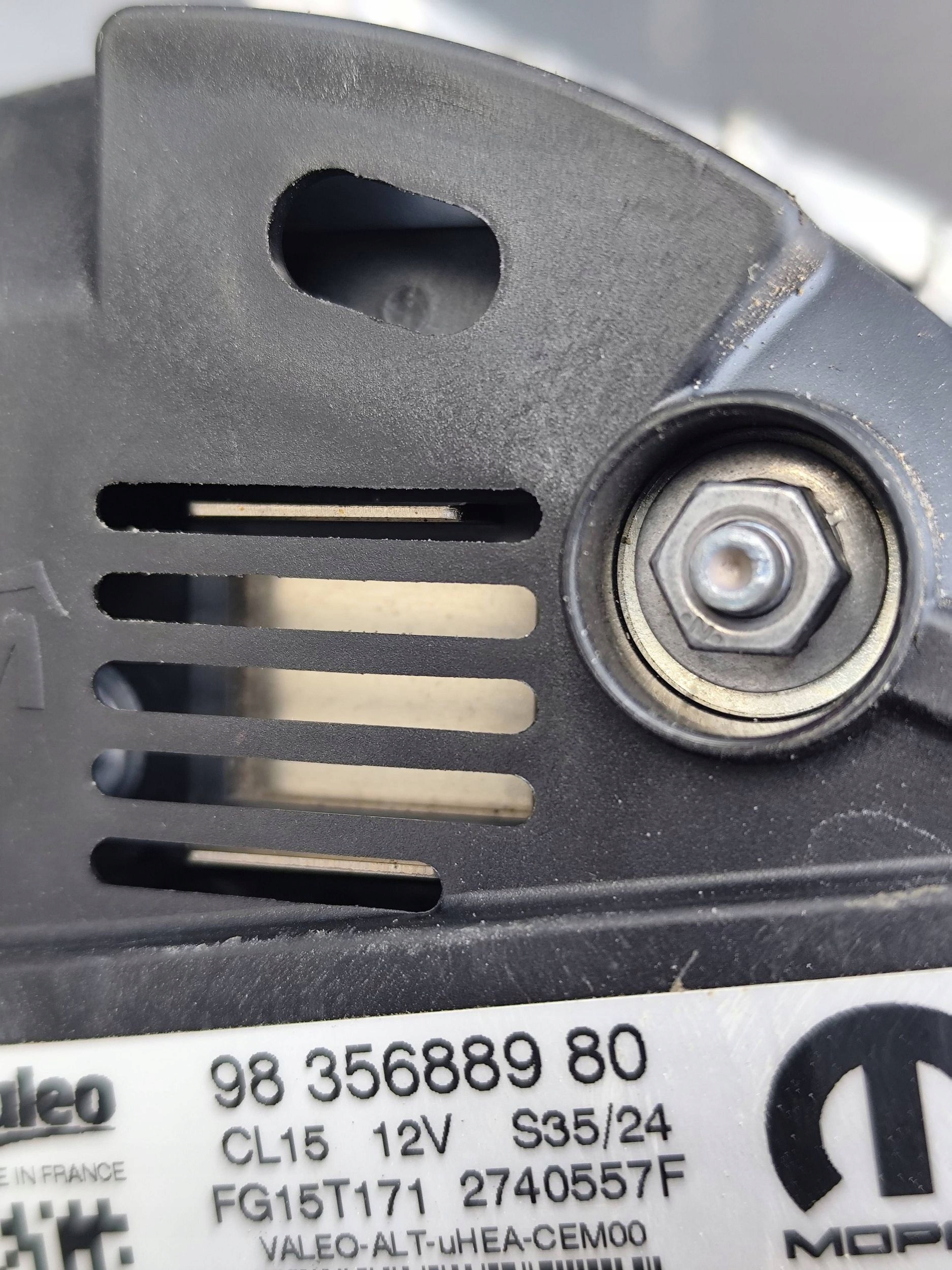 PEUGEOT 408 P54 1.2 THP ALTERNATOR 9835688980