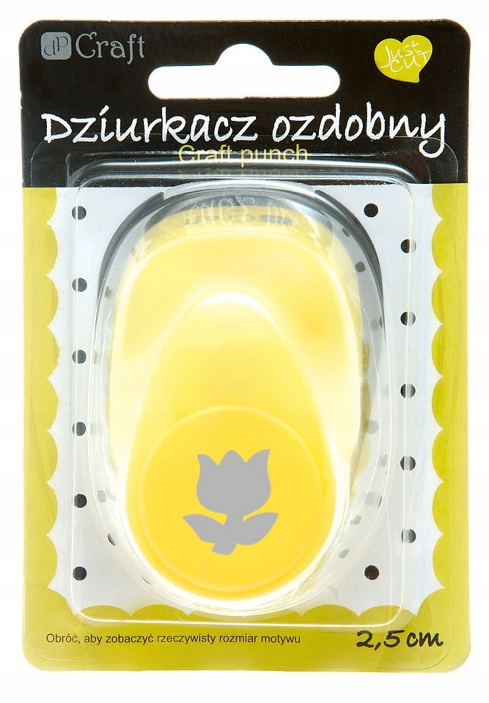 DZIURKACZ OZDOBNY 2,5CM JCDZ-110-037 DP CRAFT TULI