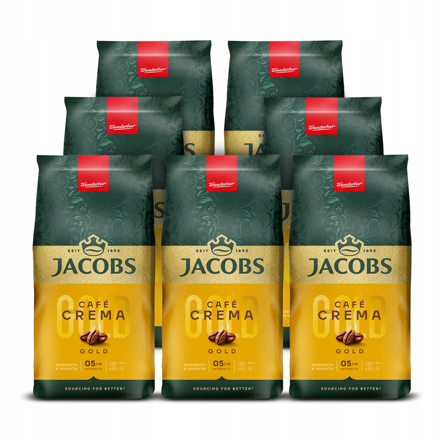 Kawa ziarnista Jacobs Crema Gold 7x 1kg