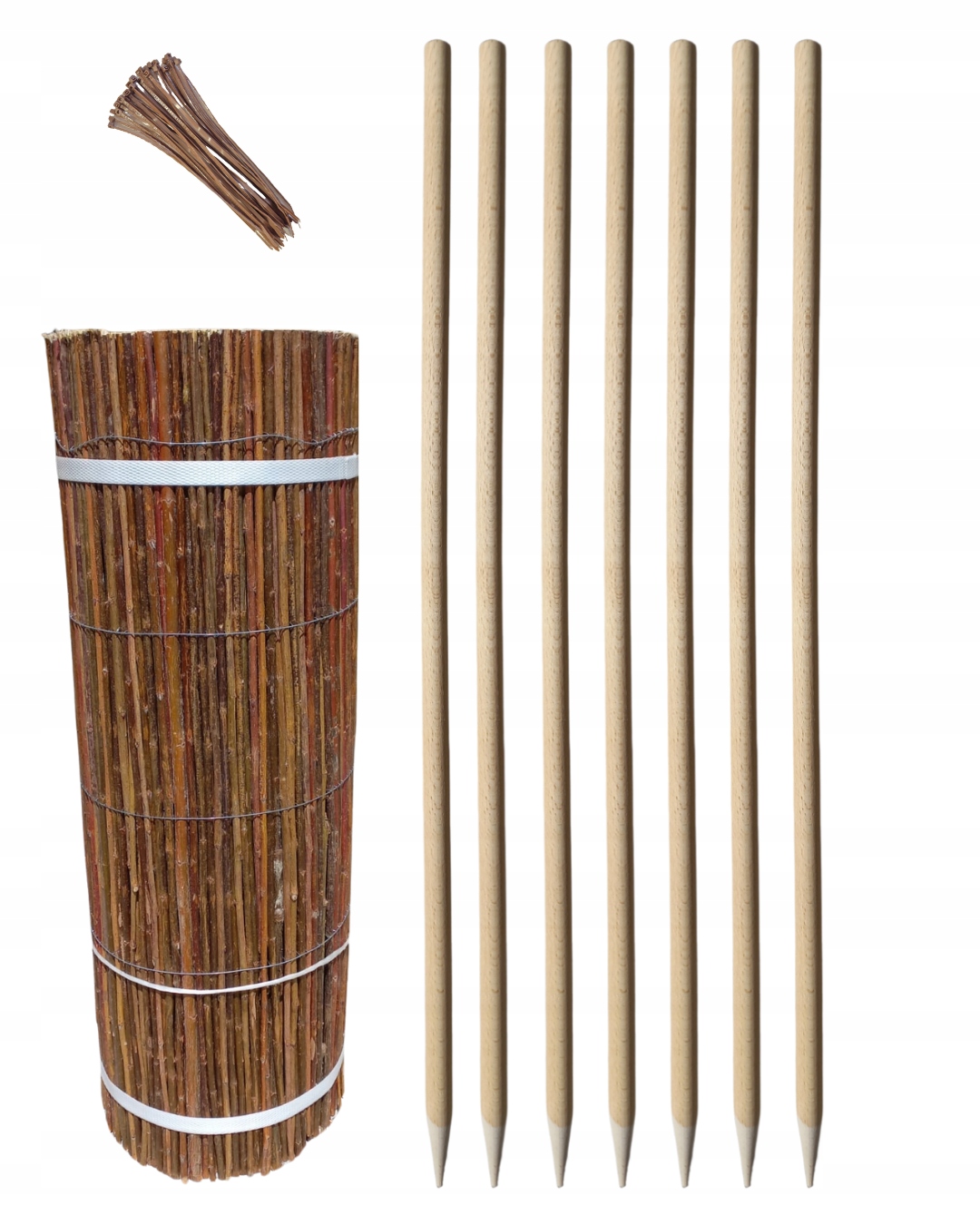 Proutěná Podložka 60x300 Palice Fi 18 MM Délka 78 CM 7 Kusů Polský Výrobek