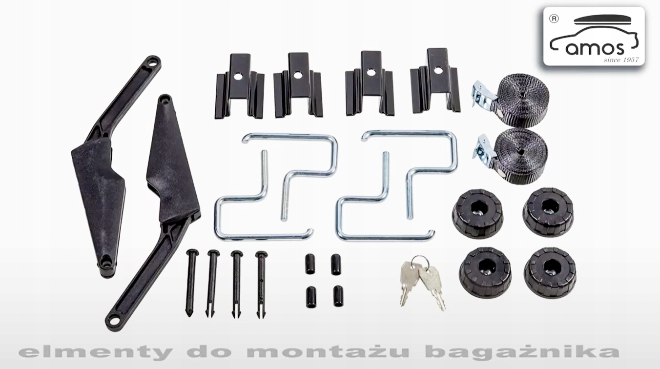 Box dachowy Amos Travelpack 440L 210x77x32 czarny Model Travelpack