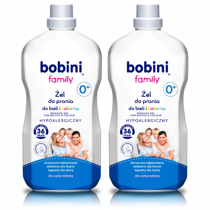 

Bobini Family Żel do Prania do Bieli Koloru 1,8Lx2