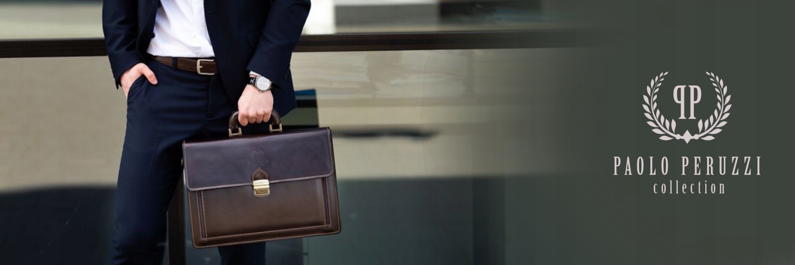 KLASYCZNA SKÓRZANA SASZETKA MĘSKA N06-BL Liczba komór 1