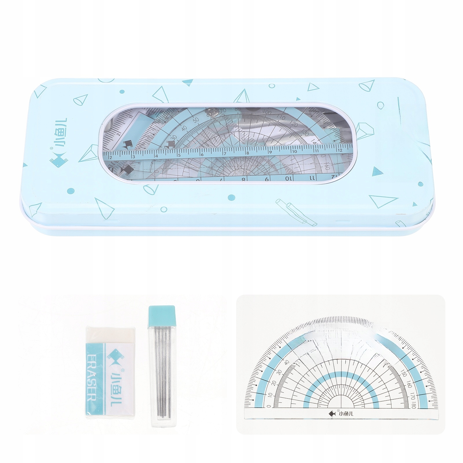 LINIA TRÓJKĄTNA PRECYZYJNE NARZĘDZIA WIELOKĄTNE PLASTIKOWE Rodzaj cyrkla zestaw