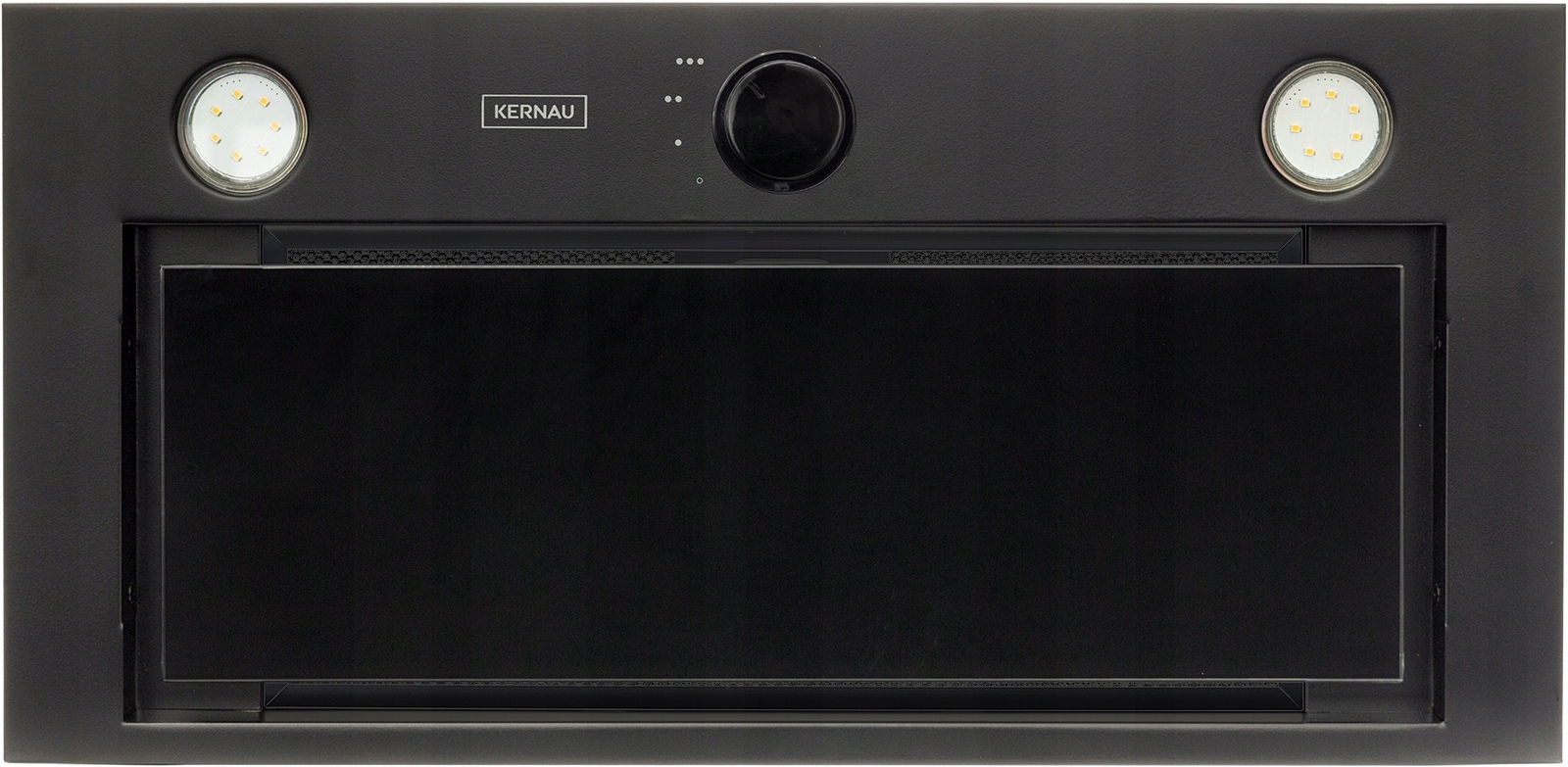 Vstavaný odsávač pár Kernau KBH-0860.1B 60 cm 342 m3/h, oceľ čierne Led sklo