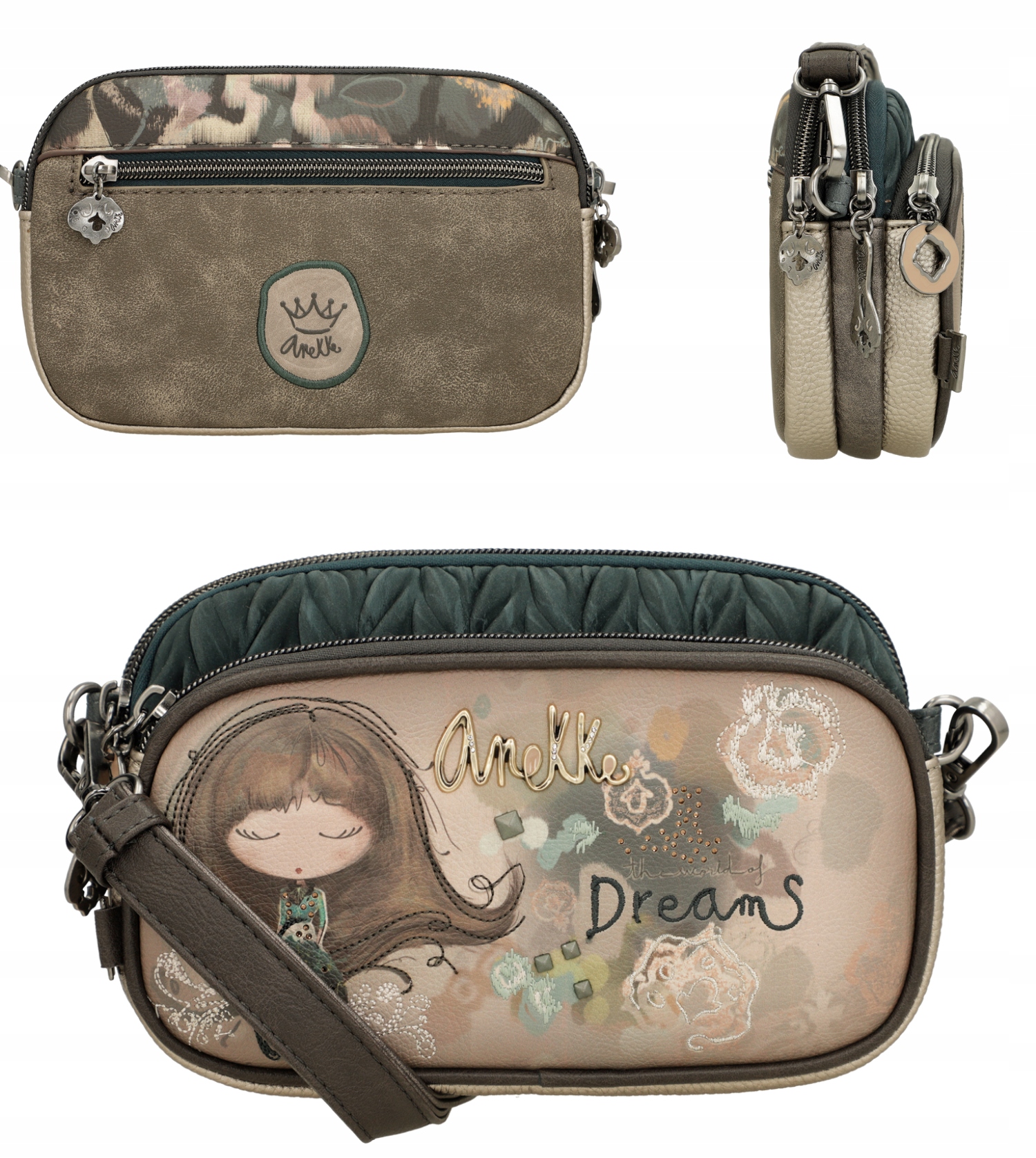 Anekke Real Malá Dámská Crossbody Kabelka Přes Rameno