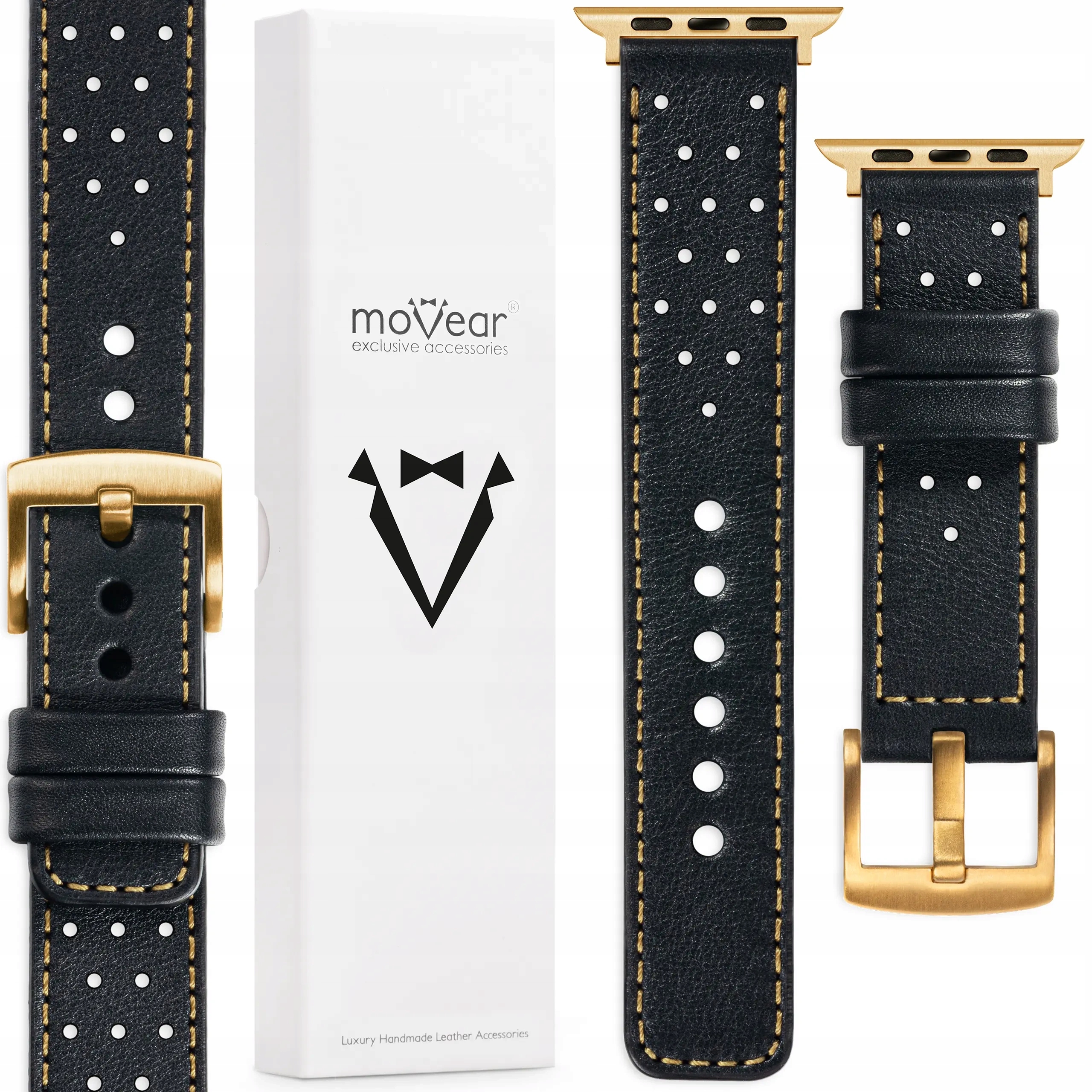 Pásek pro Apple Watch 10 9 8 7 6 5 4-1 Se 42-40 Italská kůže Movear
