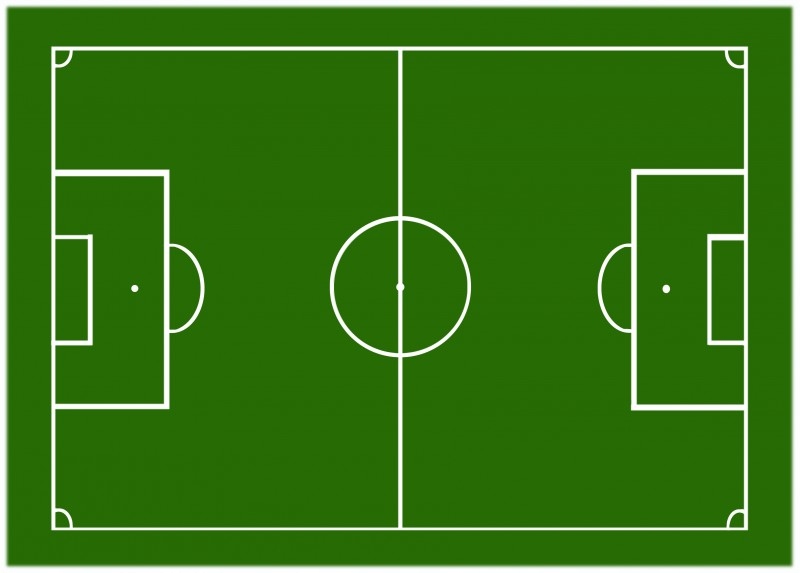 Opłatek płatek wafel na tort Boisko piłkarskie A4