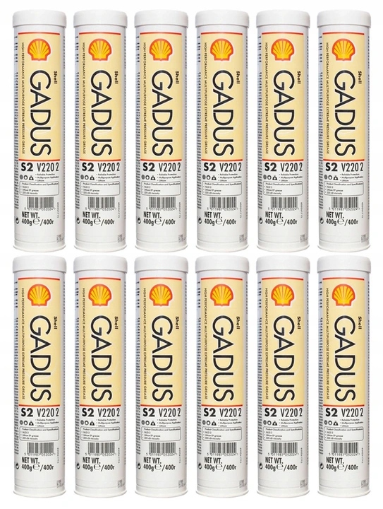 Smar Shell Gadus S2 V220 2 EP2 400g 12szt uniwersalny do koparek łożysk