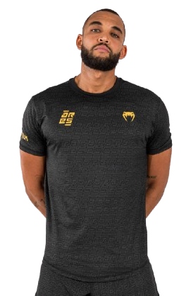 Venum x Ares 2.0 Technické tričko Dry-Tech Black/Gold L