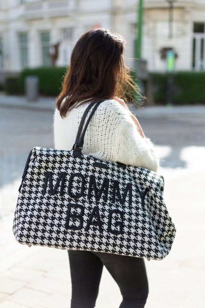 MOMMY BAG DUZA POJEMNA TORBA DLA MAMY DO CZARNO BIALA PEPITKA Kod producenta CWMBBPDP