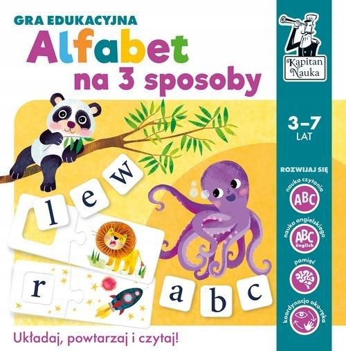 

Alfabet na 3 sposoby Gra edukacyjna Kapitan Nauka