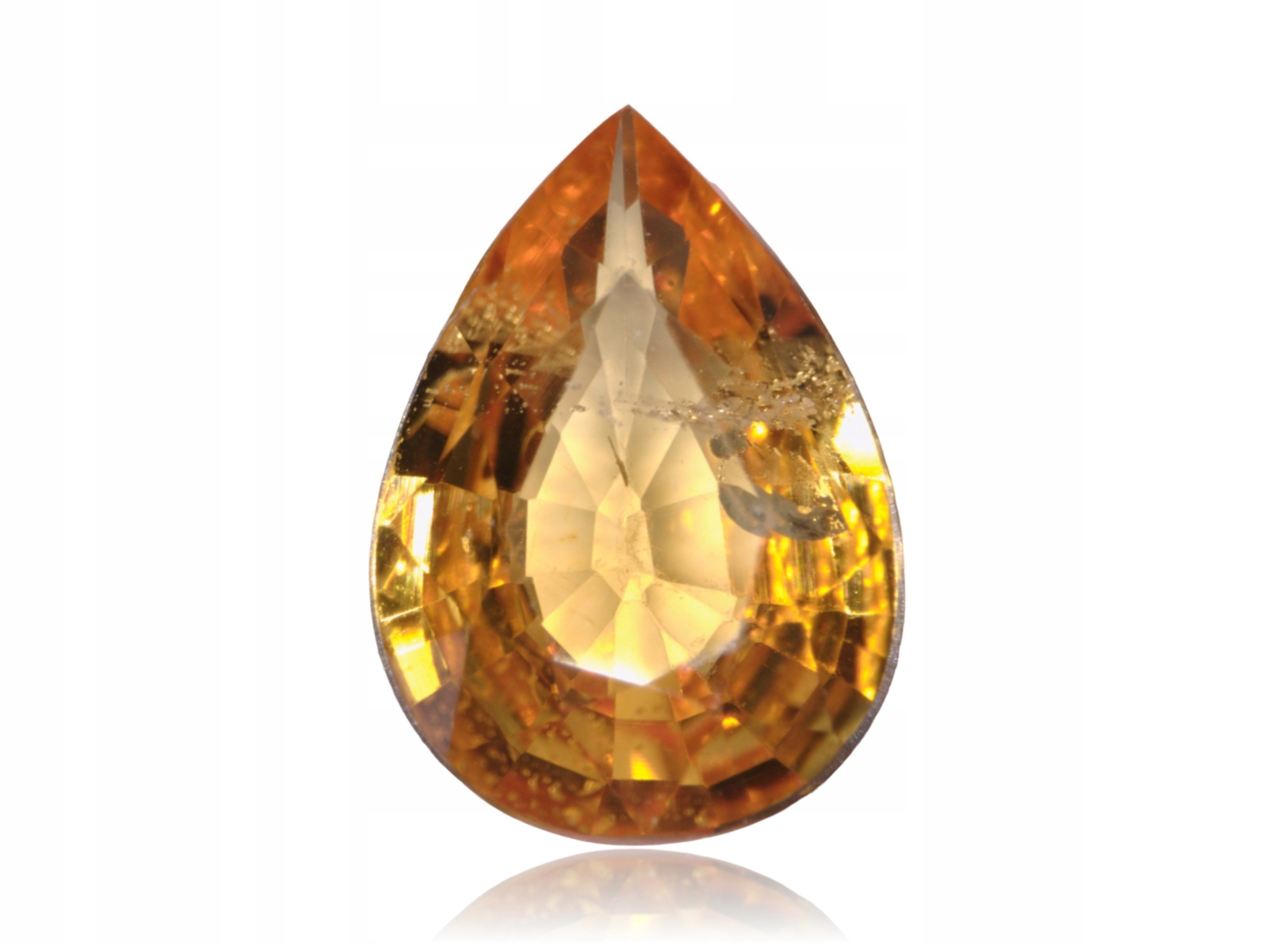 Safír 0.71ct Oranžová Lžička eCertifikát Wbd