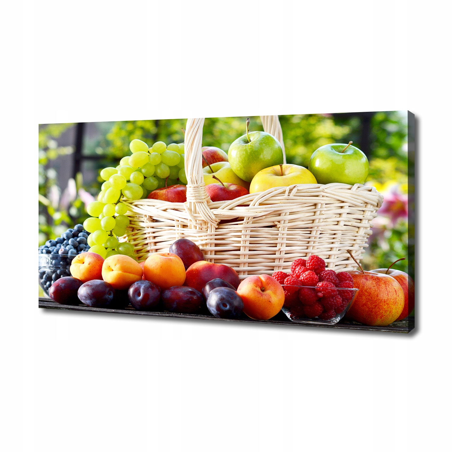 

Foto obraz canvas na ścianę Kosz owoców 140x70 cm