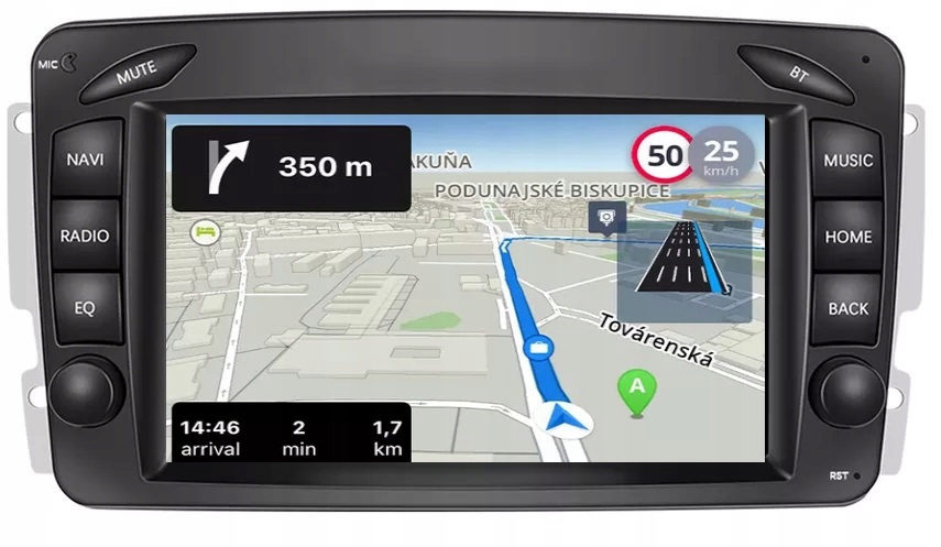 Радио GPS Android MERCEDES W203 W639 W209