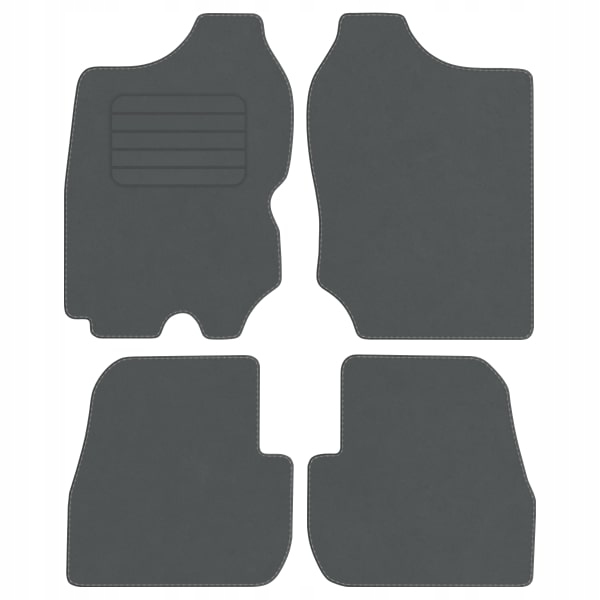 Suzuki Jimny 98-18 Velurové koberce Comfort Šedé