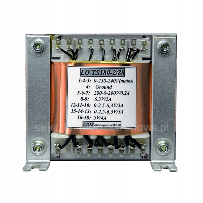 Sieťový transformátor LO-TS180-2/88 In=230-240V Hi-End Ogonowski