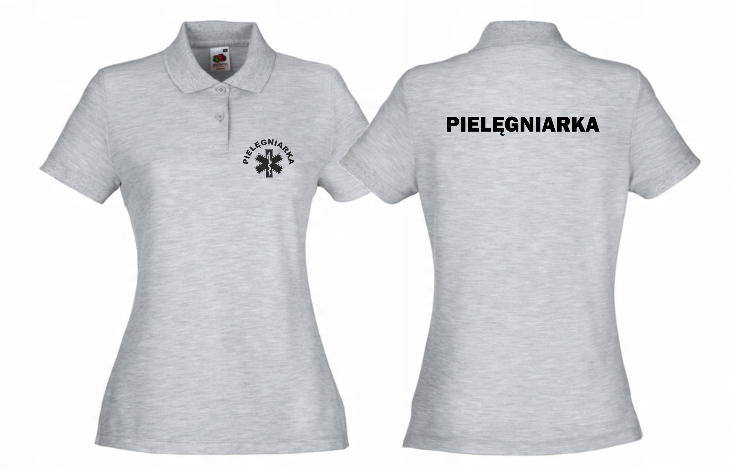 

Koszulka Polo Pielęgniarka napis plecy roz M