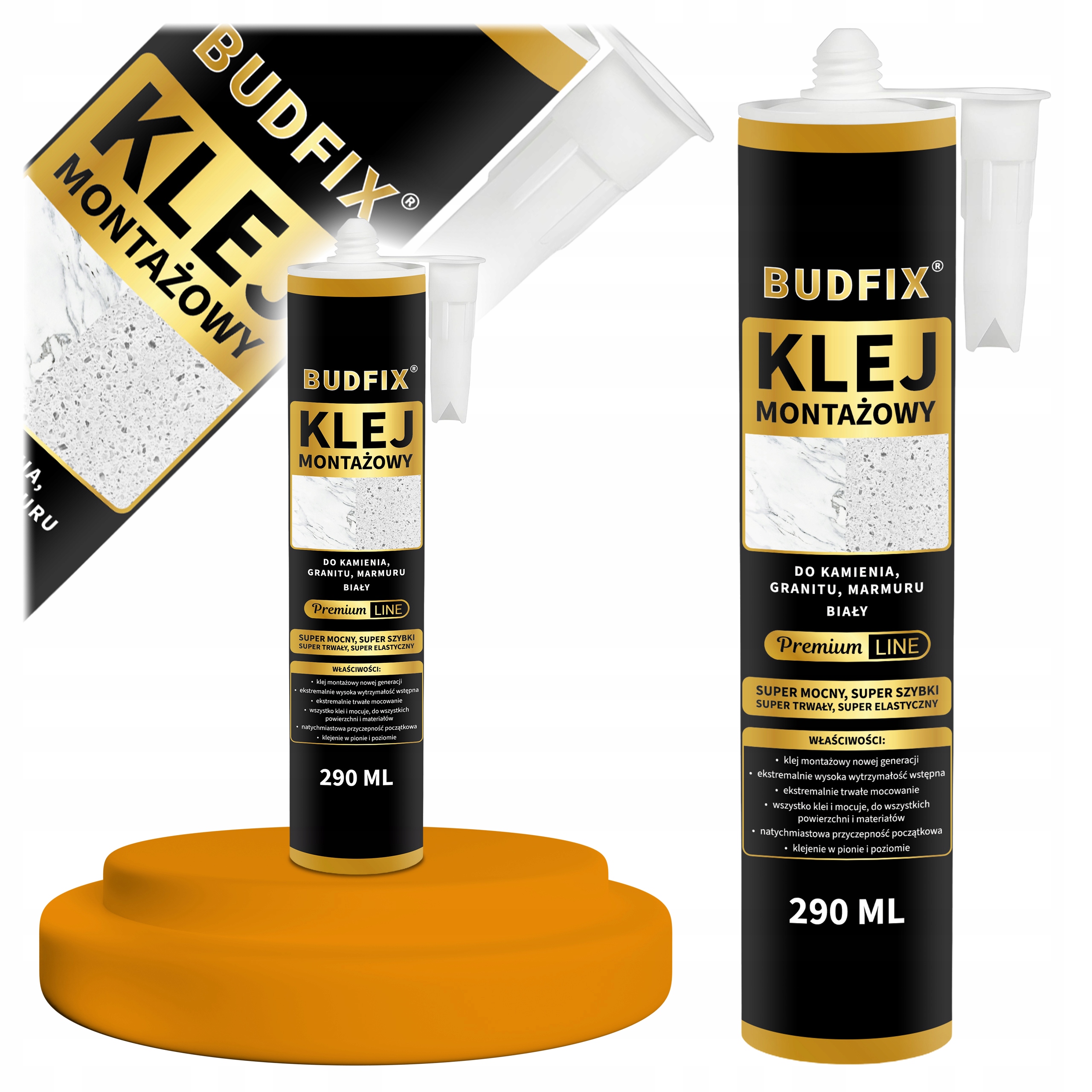 Klej Do Kamienia Marmuru Granitu Mocny High Tack Nie Odbarwia 0sek 290 ml