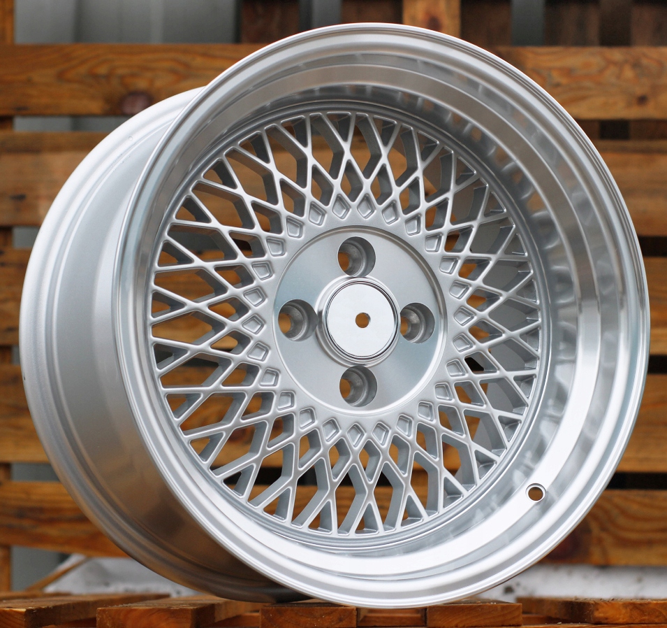 FELGI Z RANTEM 16 4X100 BMW 3 E30 VW GOLF BBS style Kod producenta CAM/XF098SILP16400ET20