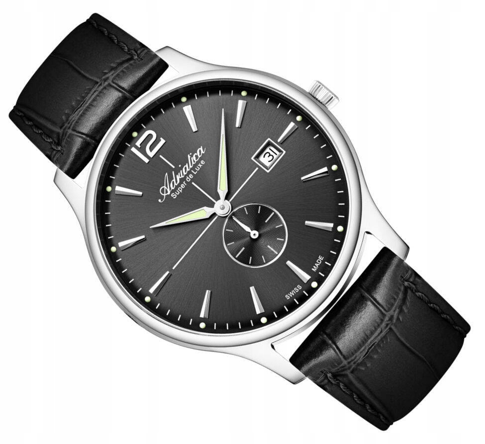 Pánské Elegantní Hodinky Adriatica A8339.5256Q Švýcarské S Datumovkou
