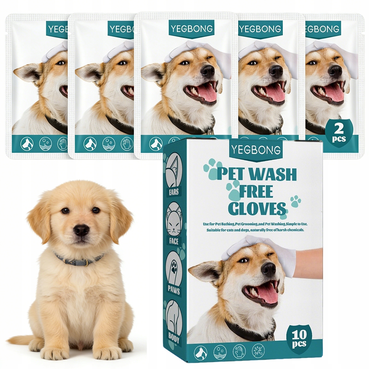 Levně 10 ks Čistících rukavic Pet Spa Odstranění skvrn od pachů