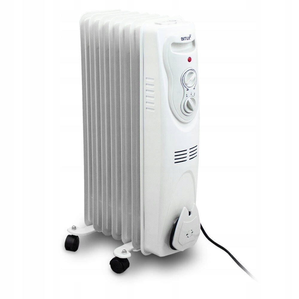 Bituxx Elektrický olejový radiátor 1500 W – 7-rebrový olejový radiátor