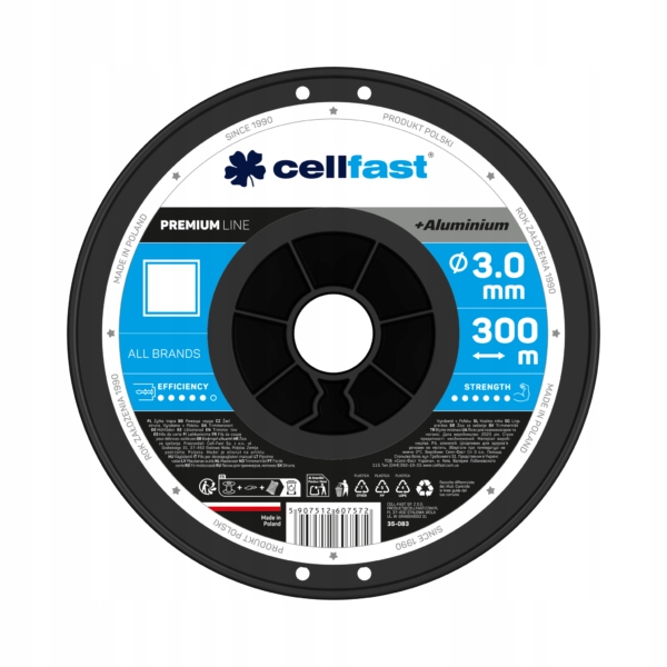 Cellfast 35-083 Struna na cievke Premium štvorec 3,0 mm 300 m